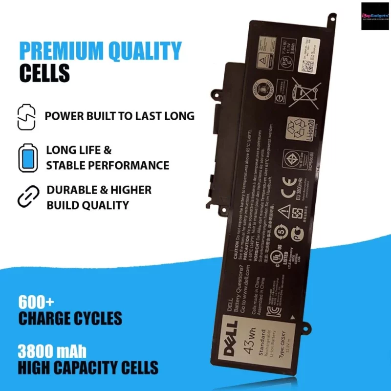 Dell Genuine GK5KY Battery, dell laptop battery, dell battery, laptop battery price, dell laptop battery price