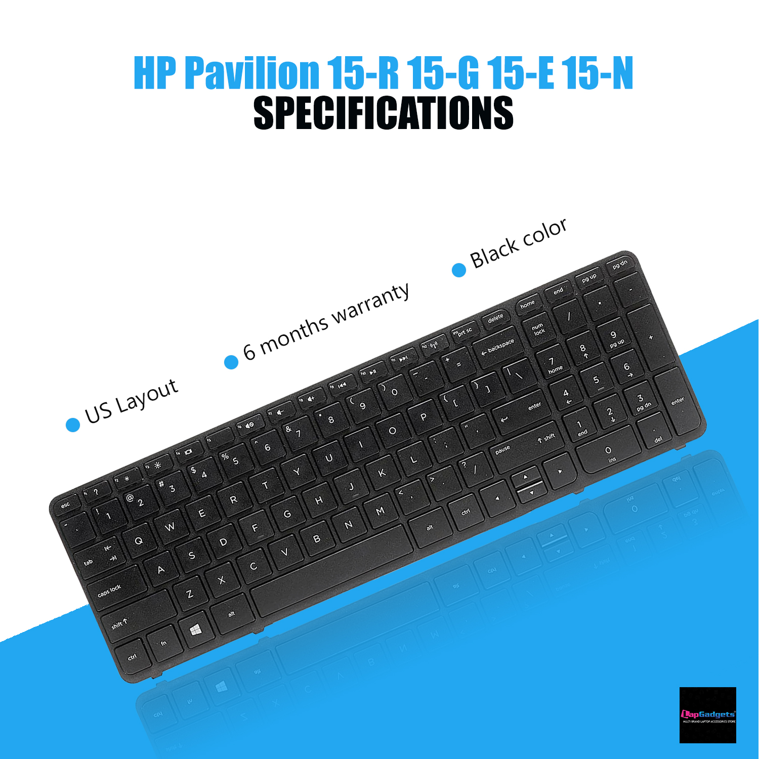 HP Pavilion 15-N010tx 15-R014tx 15-R004tx 15-E Series Laptop Replacement  Keyboard Months Warranty