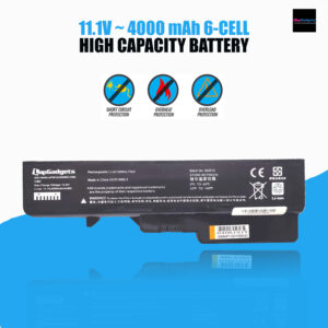 Lap Gadgets battery for Lenovo G560, G460, G570, G575, Z570, Z560, Z575 PN: L09S6Y02 compatible Battery