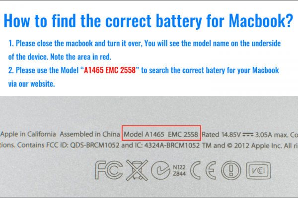 applemodel High quality replacement battery for Apple MacBook Air 13.3″ A1466 Apple A1496 A1405