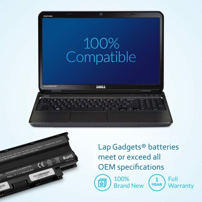 Laptop Battery for Dell J1KND Inspiron N5110 N7110 N5050 N7010 N5010 N4110 N4010 N5040 N5030 M5030 3520 15R 17R Vostro 1540 3750 3550 312-1201 312-0234 -