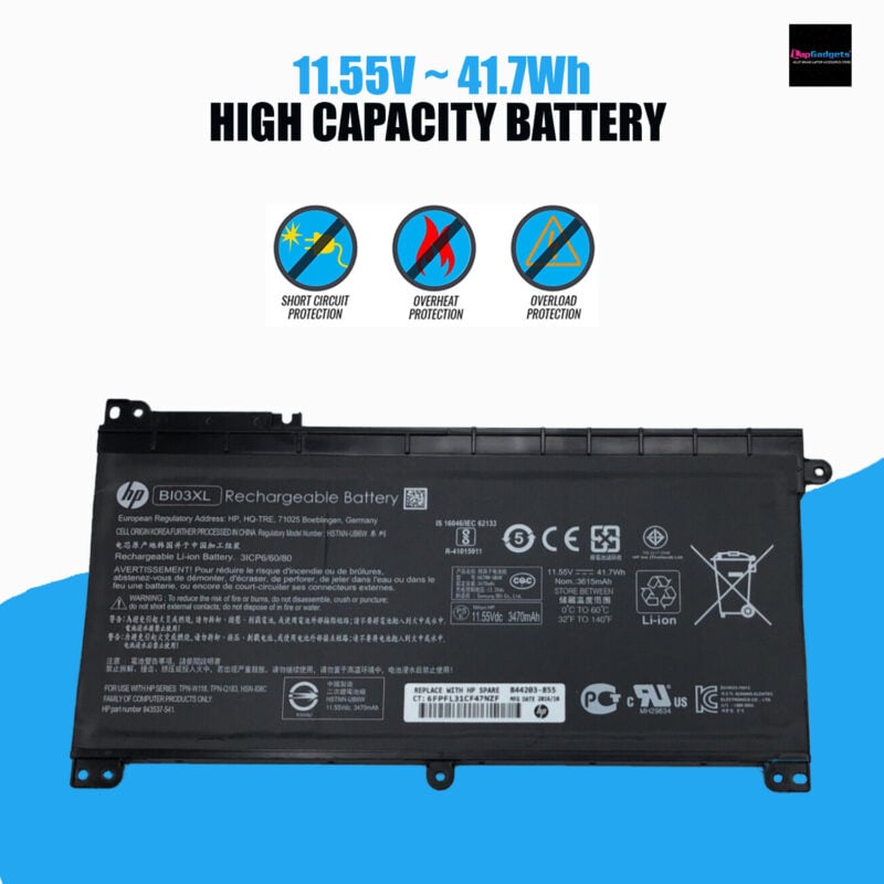 HP BI03XL ON03XL battery