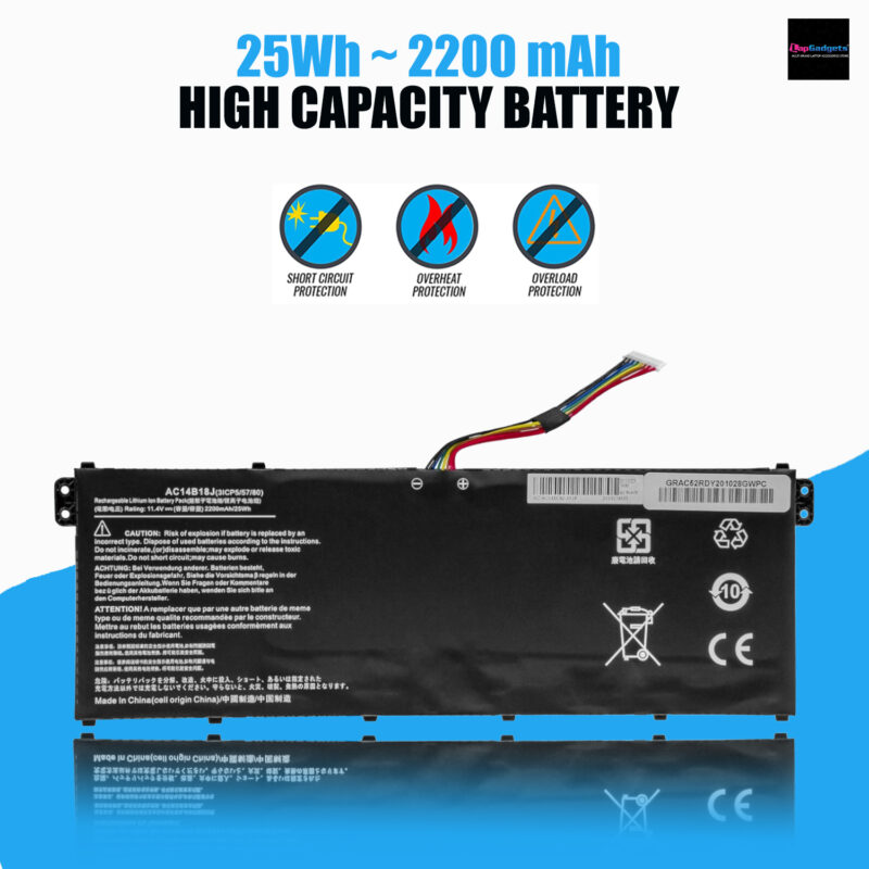 AC14B18K Laptop Battery