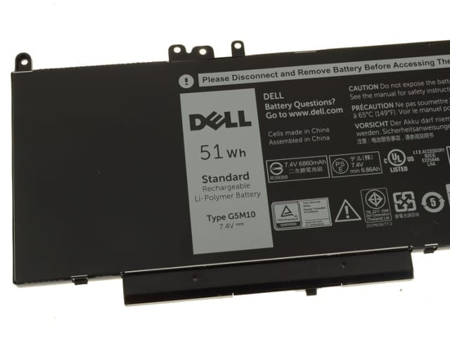 Genuine Dell 6MT4T Laptop Battery for Dell Latitude E5450 E5470 E5550 E5570 - TYPE 6MT4T 7.6V 62WH 7V69Y 6MT4T TXF9M 79VRK 07V69Y