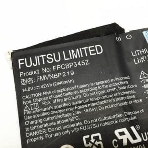 FPCBP345Z FMVNBP219 FPB0280 Battery Compatible for Fujitsu LifeBook UH572 Laptop 14.8V 42Wh 2840mAh