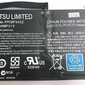 FPCBP345Z FMVNBP219 FPB0280 Battery Compatible for Fujitsu LifeBook UH572 Laptop 14.8V 42Wh 2840mAh