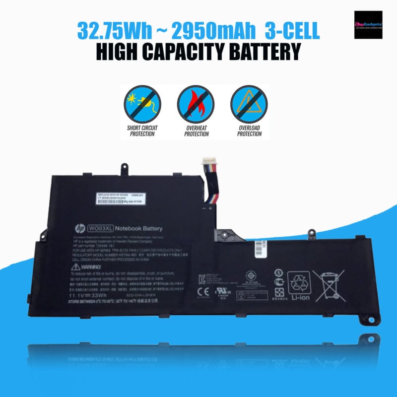 HP WO03XL Battery