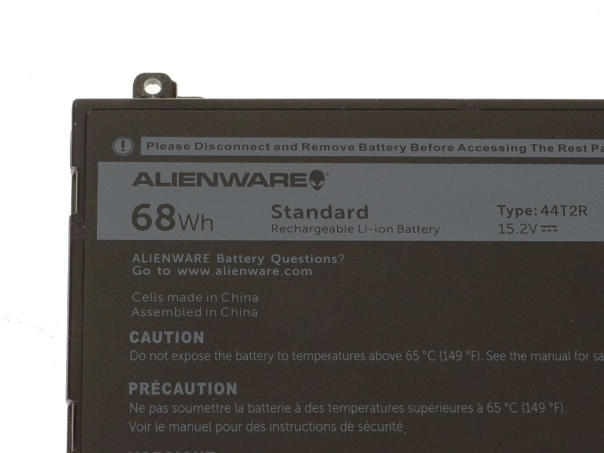 New Alienware 17 R4 / Alienware 15 R3 Original 4-cell Laptop Battery 68Wh - 44T2R
