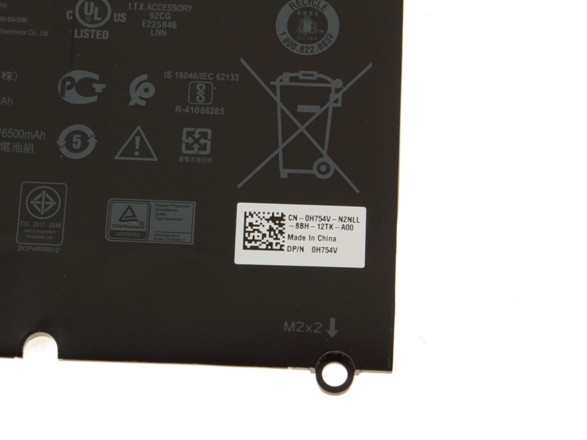 DXGH8 H754V Dell Original XPS 13 (9370 9380) Latitude 3301 4-Cell 52Wh  Battery