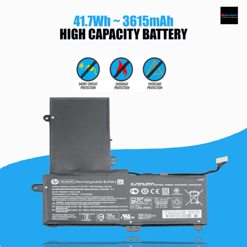HP NU03XL battery