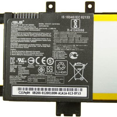 C21N1634 Laptop Battery for Asus Vivobook R542UR R542UR-GQ378T FL5900L FL8000L X542U A580U X580U X580B V587U C21N1634 Laptop Battery for Asus Vivobook R542UR R542UR-GQ378T FL5900L FL8000L X542U A580U X580U X580B V587U