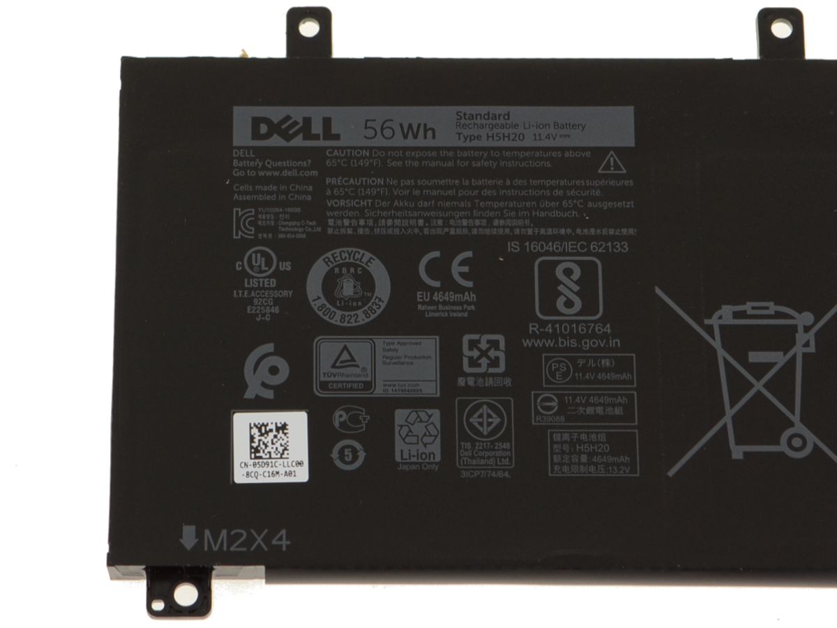 Safely Buy Dell H5H20 Battery XPS 15 (9560 / 9570) / Precision 5530 3-Cell  56Wh Battery -OEM