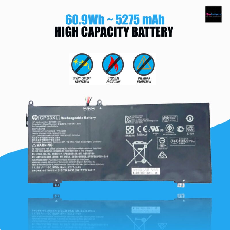 HP CP03XL Battery Replacement for HP