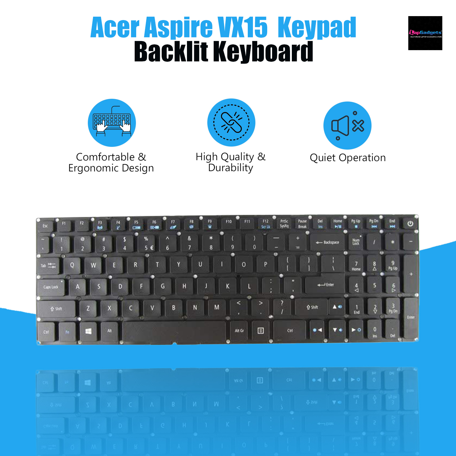 Backlite Keyboard for Acer Aspire VX15 VX5-591G VN7-593G VX5-793 VN7-793G PK131TY1B00 NKI1513053