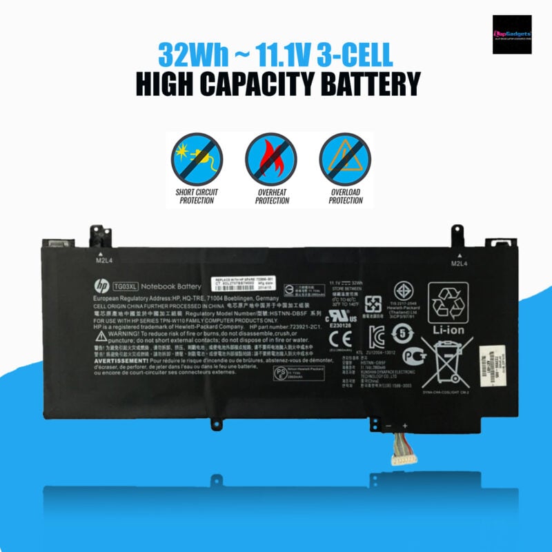 HP TG03XL Battery