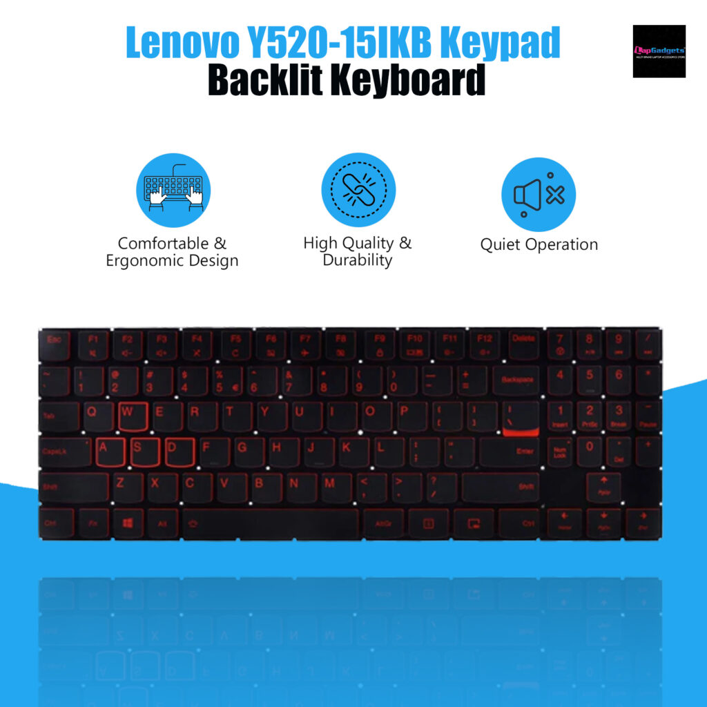 Backlite Keyboard for Lenovo Legion Y520-15IKB Y520-15IKBA Y520-15IKBM Y520-15IKBN Y720 Y720-15IKB Series Red US Layout