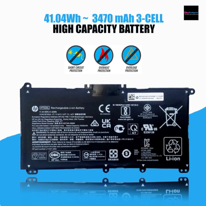 New Original HP 15S-DR Battery PN: HT03XL