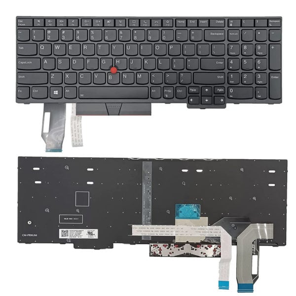 Keyboard for Lenovo ThinkPad E580 E585 E590 L580 P52 P72 US Layout Without Backlite
