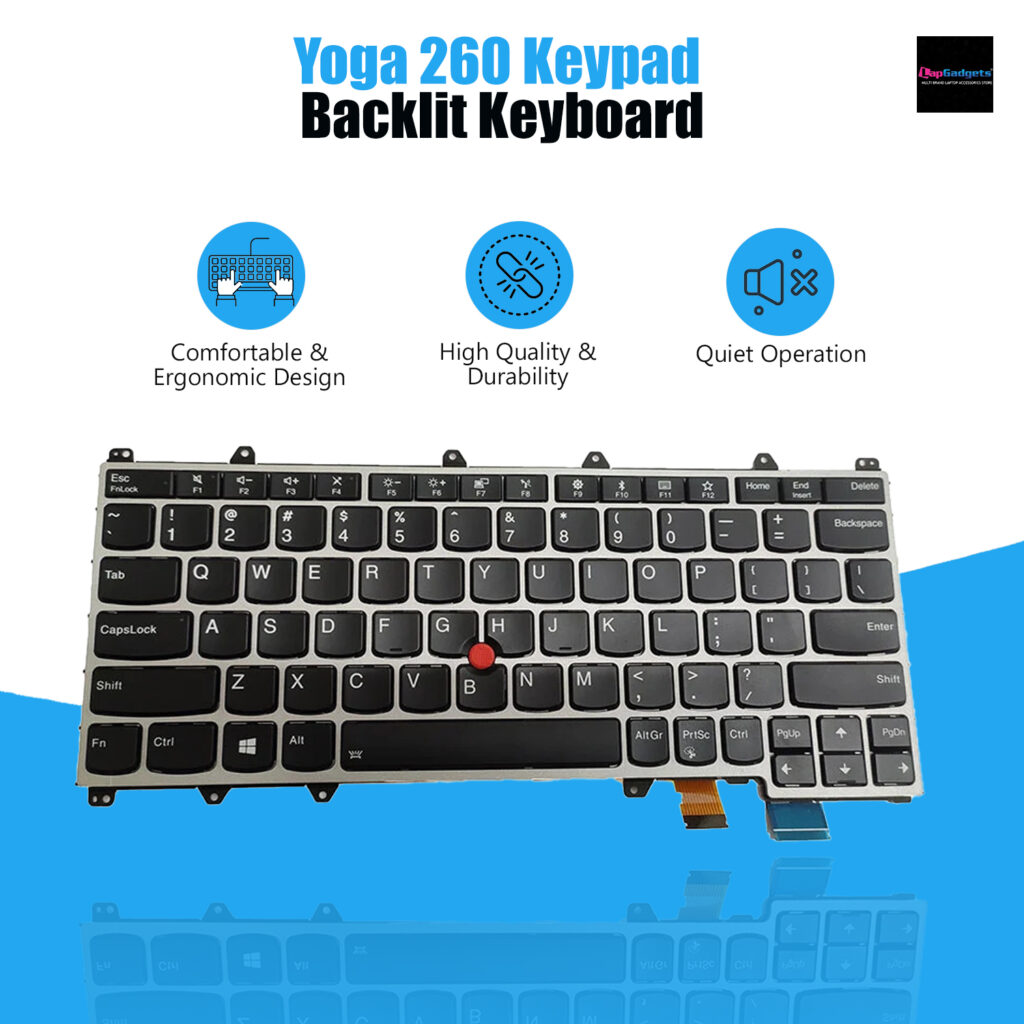 Backlit Keyboard for Lenovo ThinkPad Yoga 260 Yoga 370 X380 01AV675 01EN384 01EN386 01HW575 01HW615