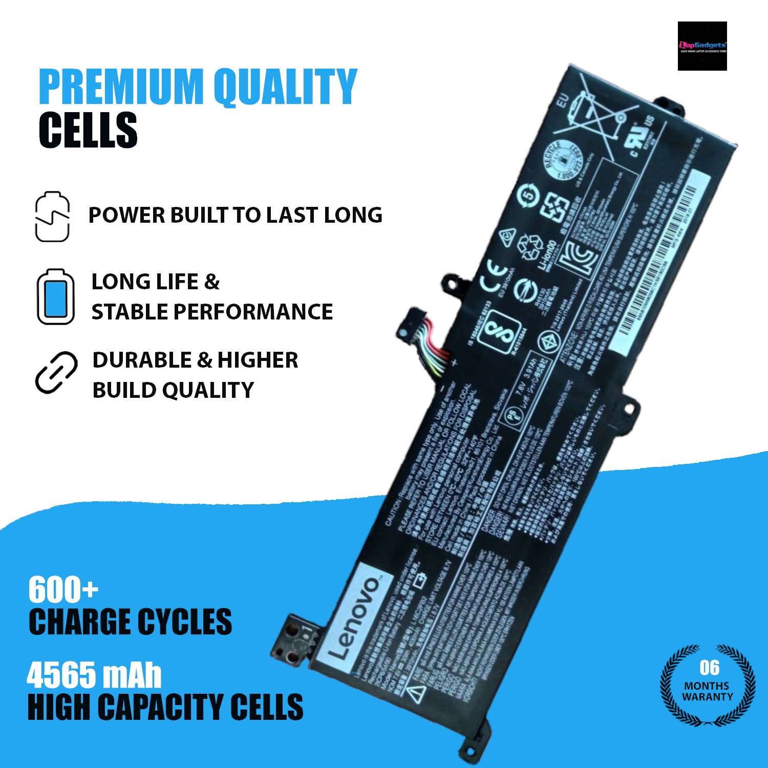 New Genuine Lenovo Ideapad 130-14IKB battery L16C2PB1 7.6V 35Wh 2 Cell Battery