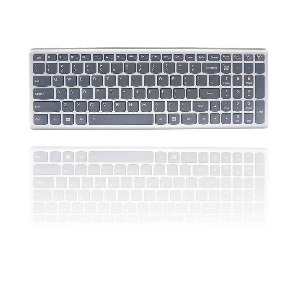Lapgadgets Silver Backlit Keyboard G500S G505S G510S, S500 S510 S510p (Touch), Z505 Z505A Z510, Flex 15 Flex 15D FLEX15 FLEX15D