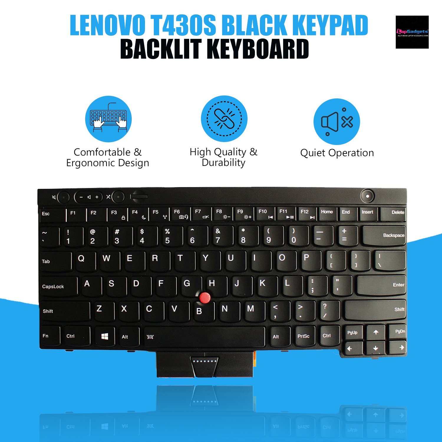 New Backlit Keyboard for ThinkPad T430S/T430/T430I (Not Compatible with T430U) & X230/X230T/X230I (Not Compatible with X230S) - T530/W530 - Available at LapgadgetsNew Backlit Keyboard for ThinkPad T430S/T430/T430I (Not Compatible with T430U) & X230/X230T/X230I (Not Compatible with X230S) - T530/W530 - Available at Lapgadgets