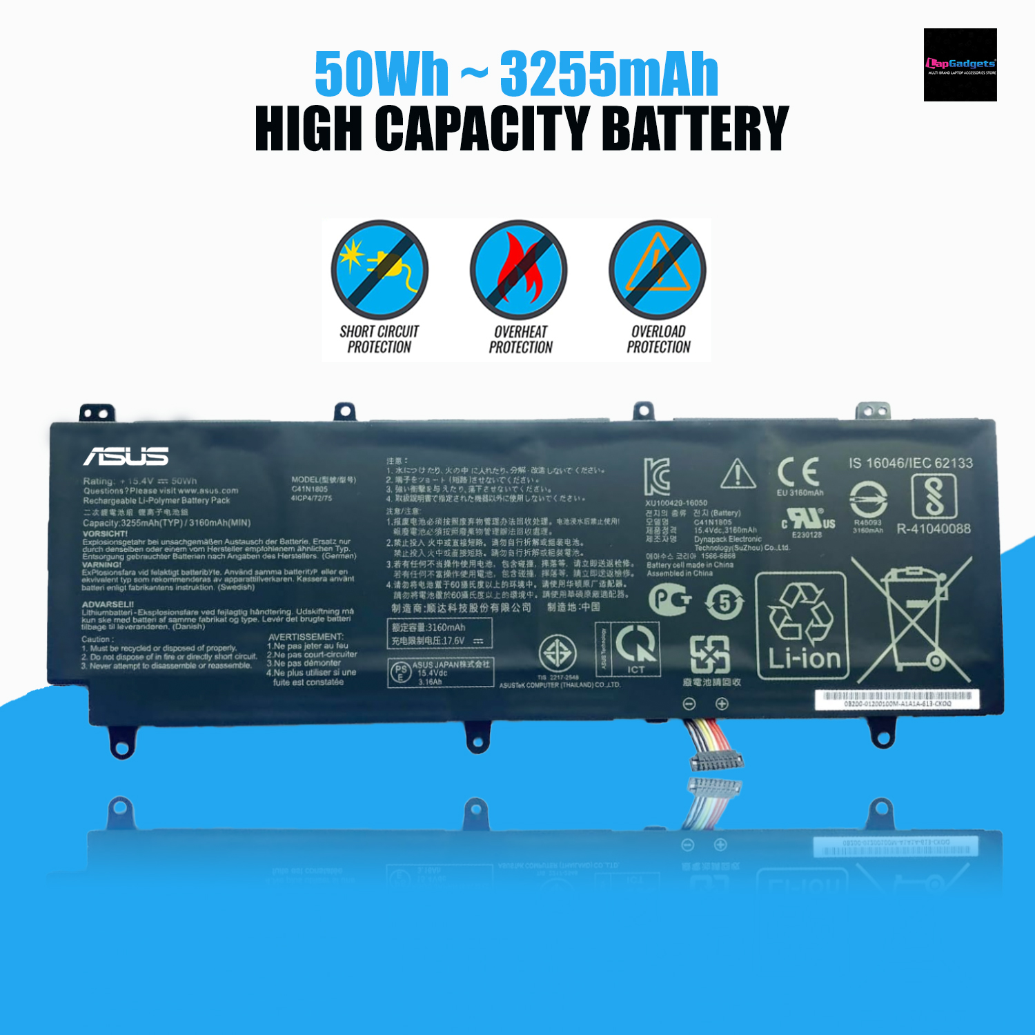 ASUS C41N1805 Laptop Battery