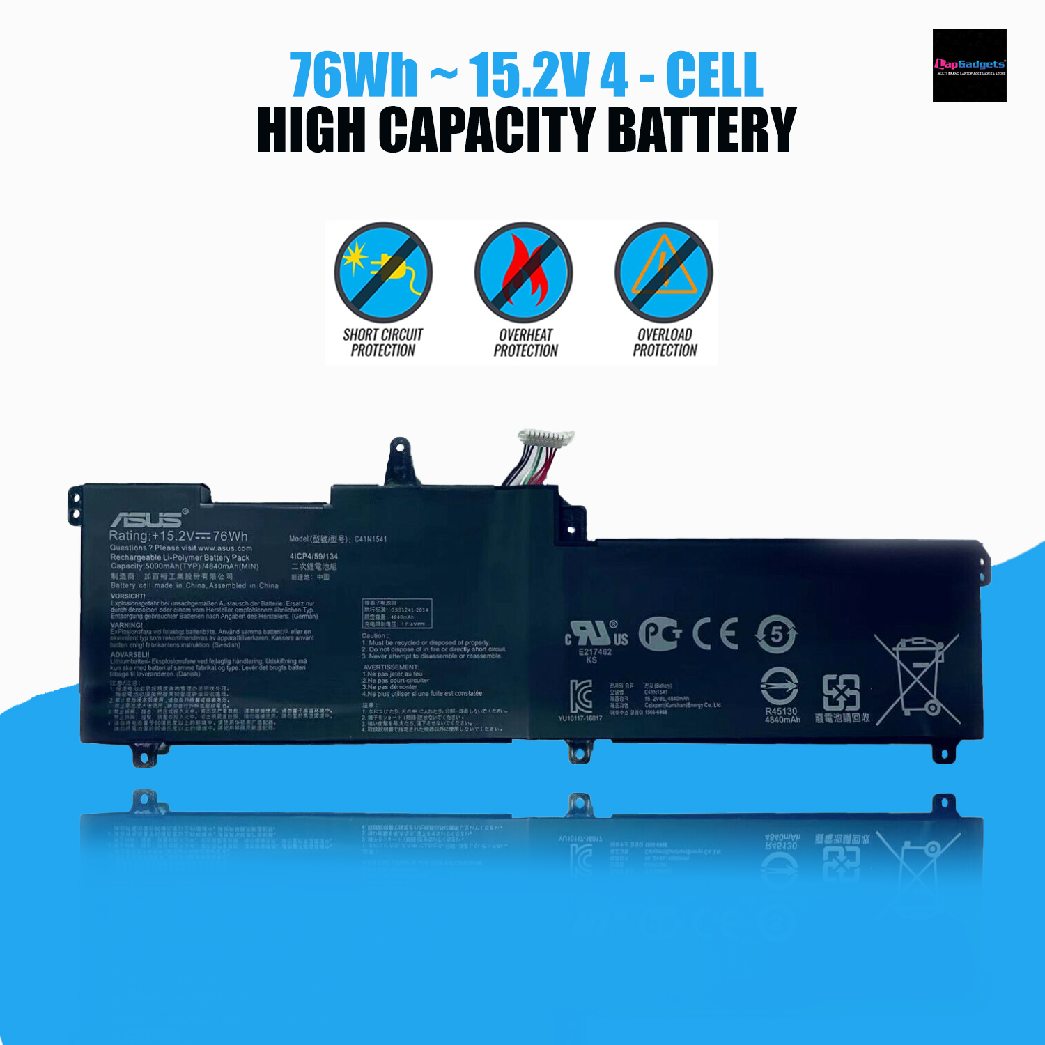 Asus Laptop Battery C41N1541