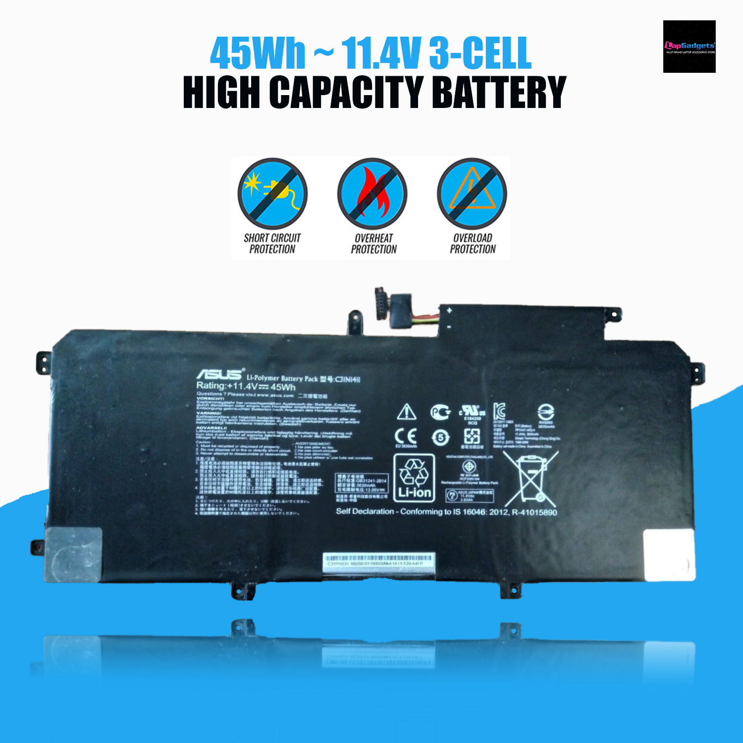 Laptop battery for Asus C31N1411