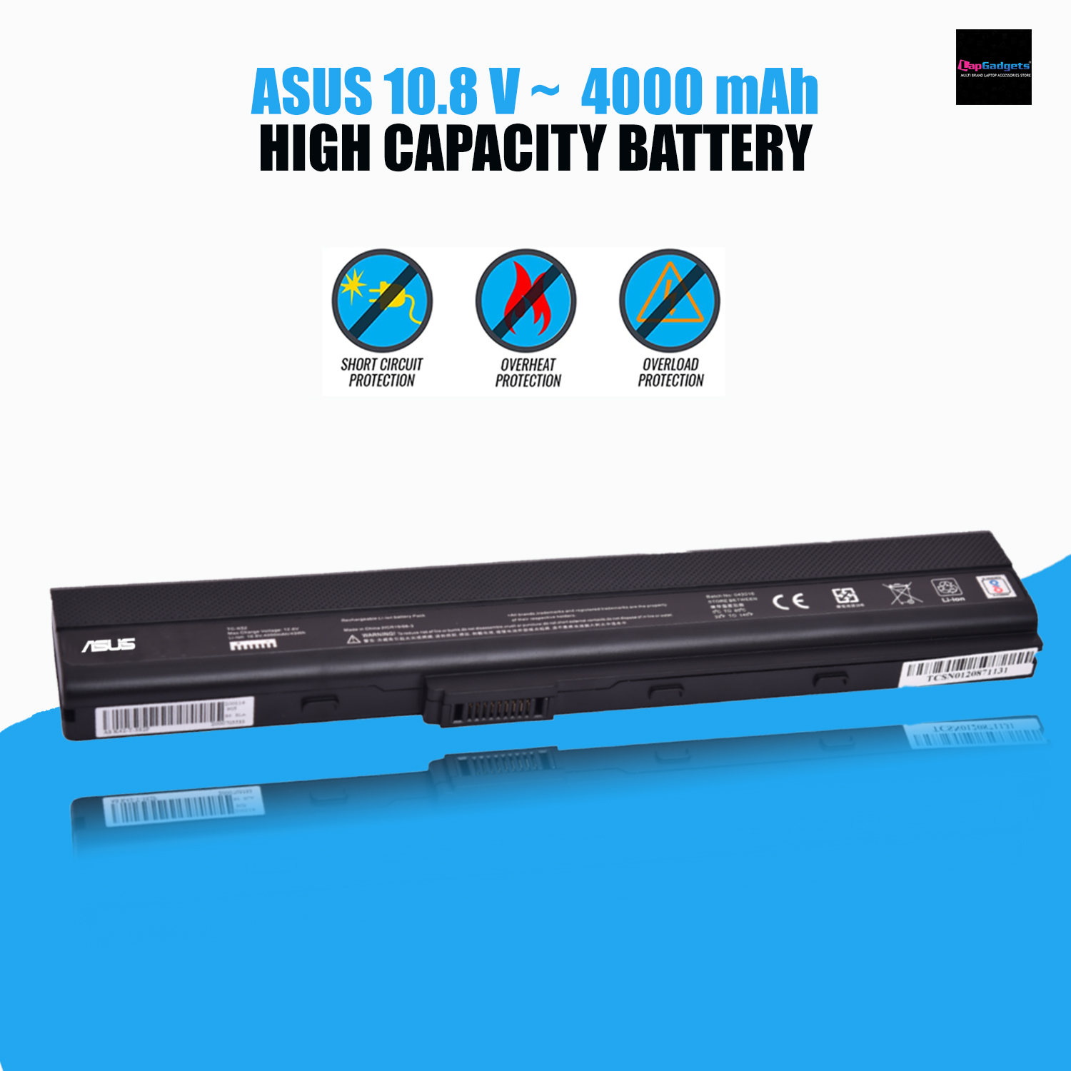 Replacement K52 Battery for Asus
