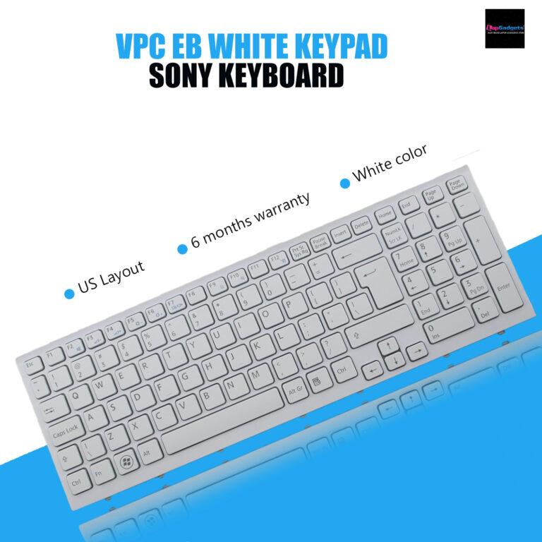 Sony Vaio VPC-EB Series White Keyboard