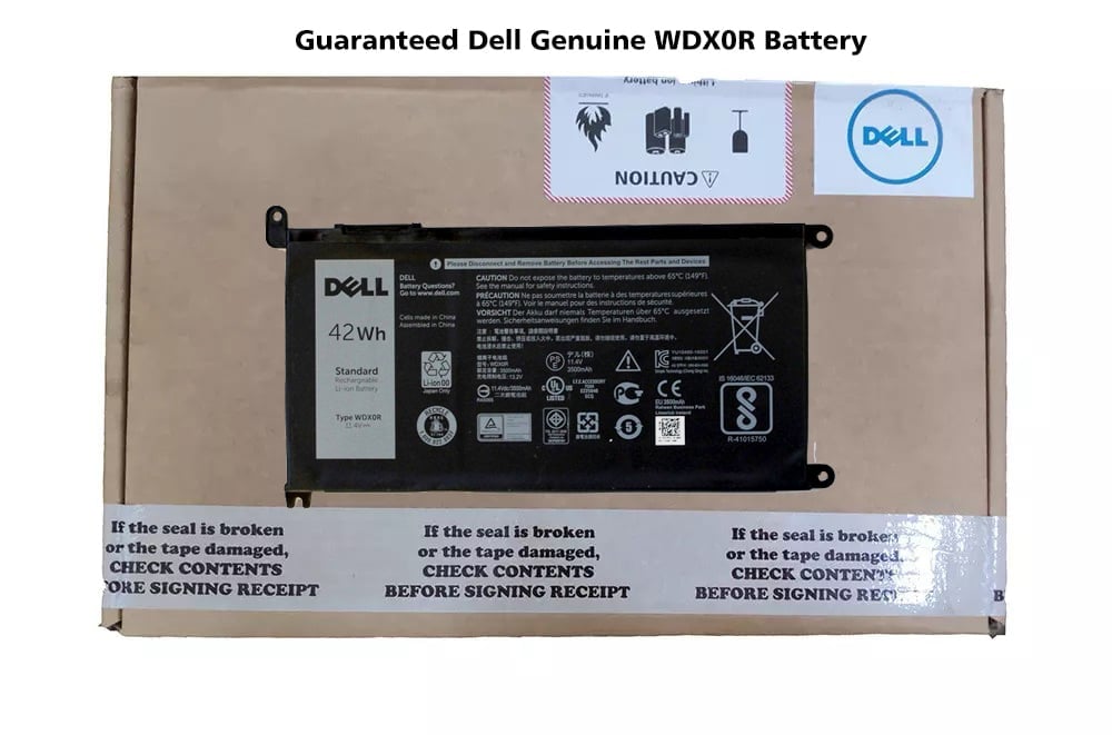 Dell Inspiron 15 5567 Original Laptop Battery WDX0R (11.4V, 42Wh 3-Cell)