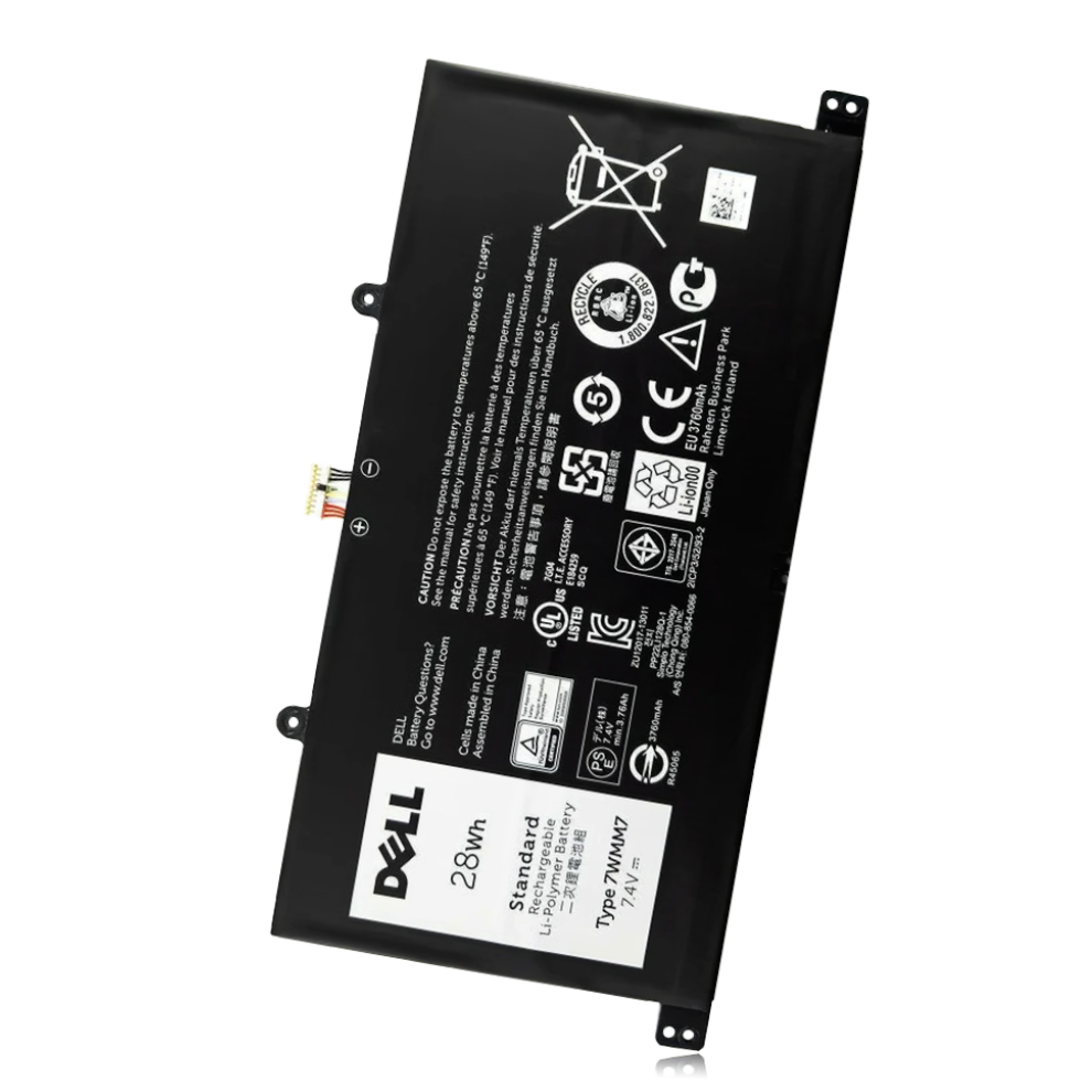 Dell 7wmm7 Original Laptop Battery For Cfc6c Cp305193l1 D1r74 Rty89 Dl011301-plp22g01( 3760mAh) 2 Dell 7wmm7 Original Laptop Battery