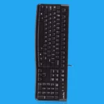 Logitech K120 Wired Keyboard for Windows, USB Plug-and-Play, Full-Size, Spill-Resistant, Curved Space Bar, Compatible with PC, Laptop