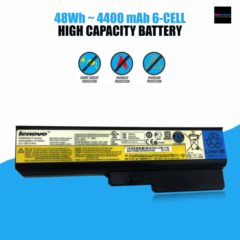 Genuine L08S6Y02 Laptop Battery for Lenovo,lenovo laptop original battery, lenovo original battery, lenovo original battery price, lenovo laptop battery price, lenovo laptop, original battery price, lenovo g450 battery, g450 battery, lenovo g450 battery original, lenovo g550 battery price