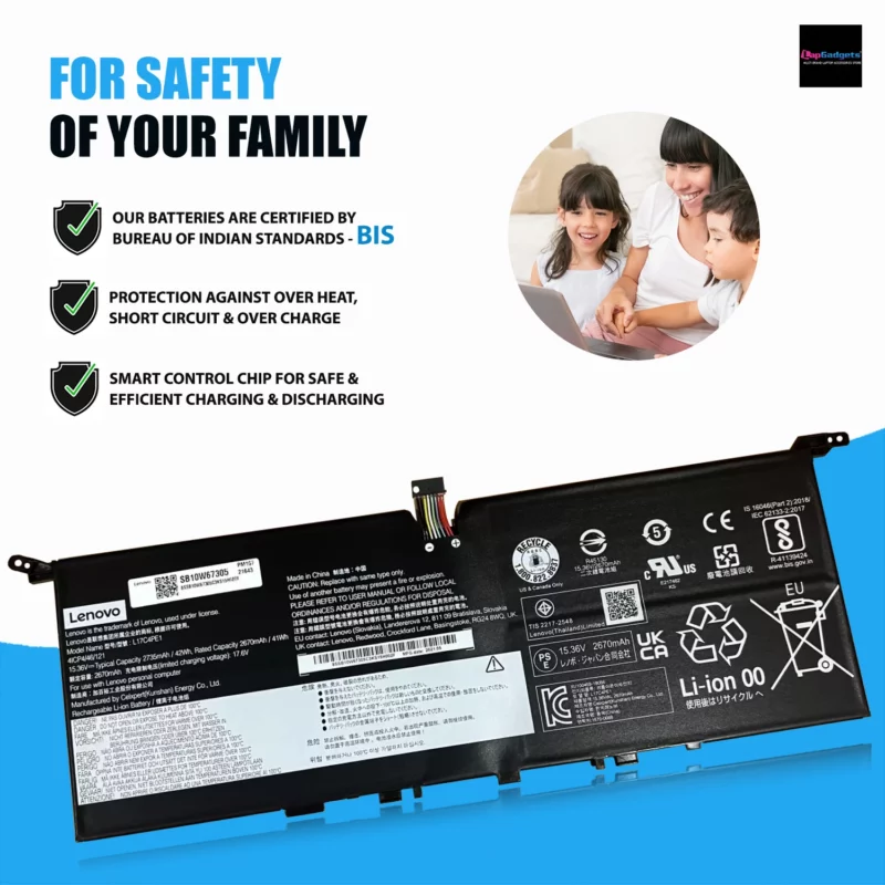 Original L17C4PE1 Laptop Battery For Lenovo, lenovo laptop original battery, lenovo original battery, lenovo laptop original battery price, lenovo original battery price, Original l17c4pe1 laptop battery type, Original l17c4pe1 laptop battery replacement