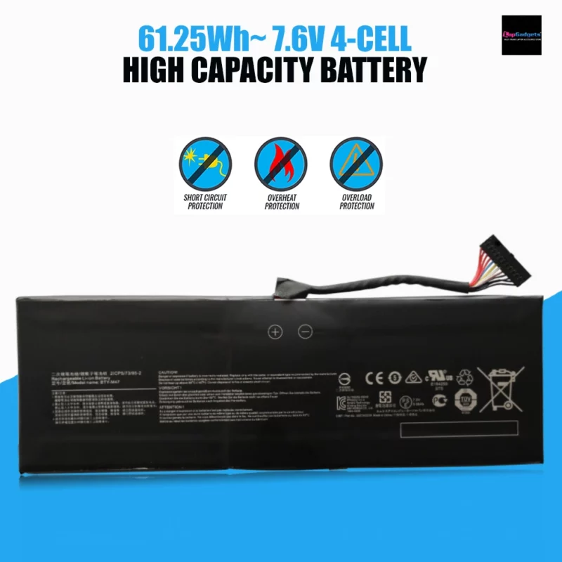 MSI Original Laptop battery BTY-M47,Msi original laptop battery bty m47 specifications, Msi original., laptop battery bty m47 replacement, Msi original laptop battery bty m47 review,msi laptop battery, msi battery, msi laptop battery replacement, laptop battery for msi